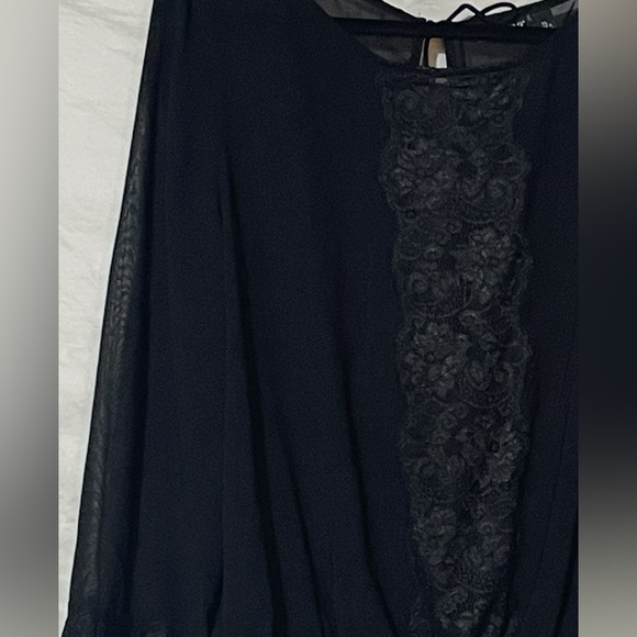a.n.a Black Lace Detail Blouse - Picture 5 of 11